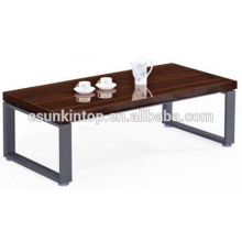 Trendy coffee table design for office red zebra and deep iron finishing, Fashional office furniture for sale (JO-4034-14)
